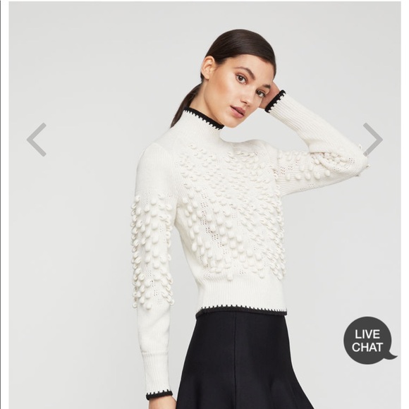 Nwot Popcorn Stitch Turtleneck Sweater 